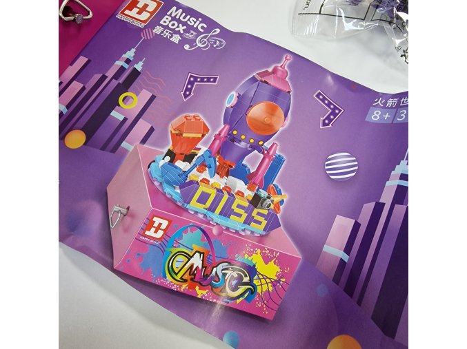 STAVEBNICE VZDĚLÁVACÍ HRAČKA HAPPY BUILD MUSIC BOX