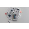 LED stropní zápustná světla s RGB + Ovladač 12W/6W, 195mm
