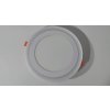 LED stropní zápustná světla s RGB + Ovladač 12W/6W, 195mm