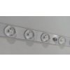 LED stropní světlo obdélníkového tvaru černé, 900x600mm, 160W