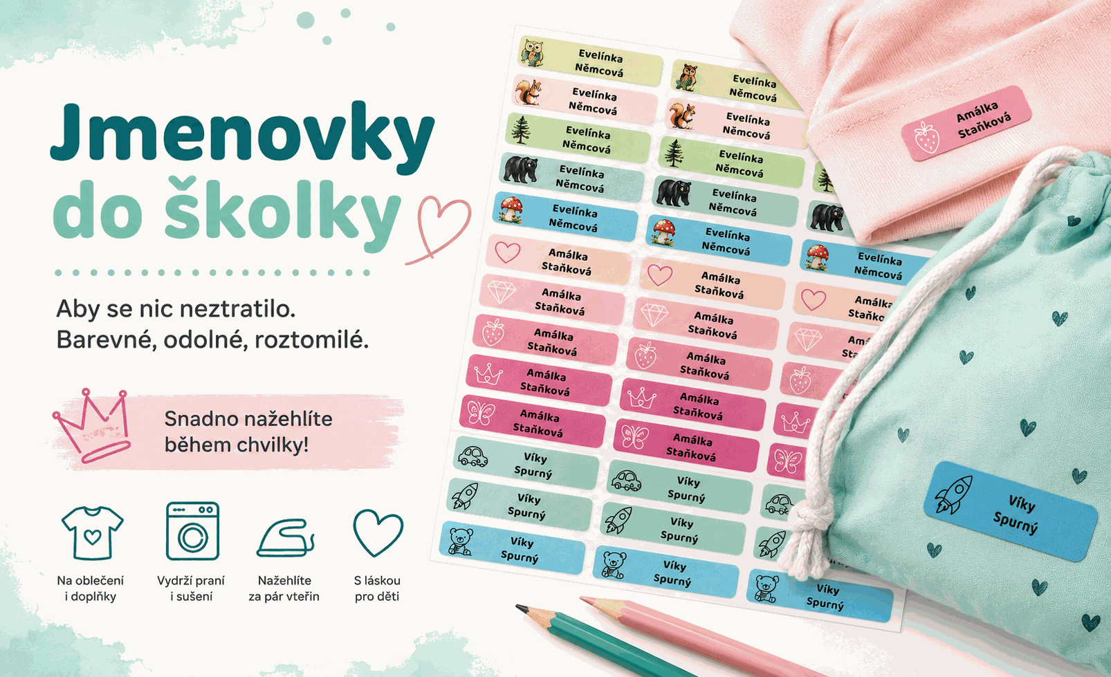 jmenovky do školky