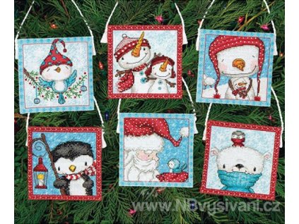 70-08940 Frosty Friends Ornaments - Zmrzlí přátelé