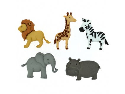 DIU-9005 Ozdobné knoflíky - ZOO Cuties