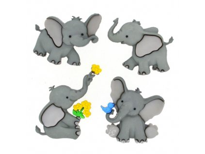 DIU-8976 Ozdobné knoflíky - Tiny Trunks