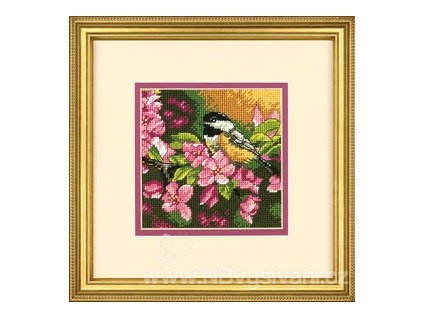 101903 71 07244 chickadee in pink sykorka v ruzove