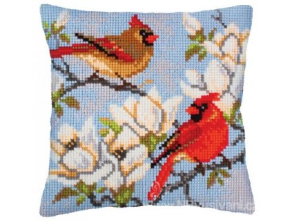 ADA5.239 Polštář s ptáčky a magnólií