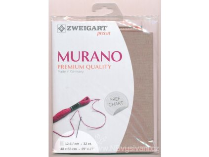 ZW3984PP-306 Murano Lugana 32ct Shell Gray (48x68cm)