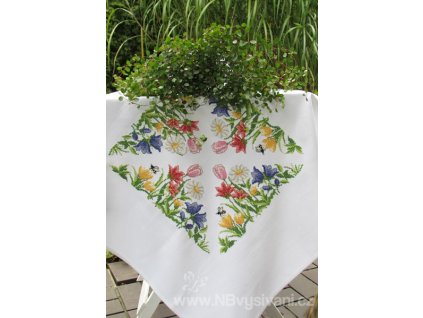 HOF7556-10 Ubrus k dovyšití  - bílý (80x80cm)