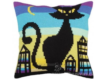 ADA5.260 Polštář s černou kočkou