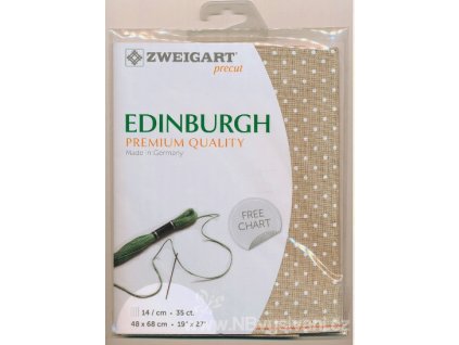 ZW3217PP-5379 Edinburgh 35ct Petit Point White - Nat. (48x68cm)