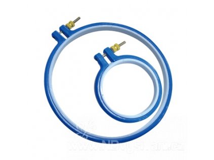 RR-PH3 Plastový kruh na vyšívání modrý (7,5cm)