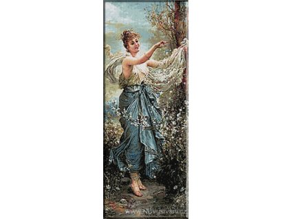 KRI-1671 Flower Girl (gobelínový steh)