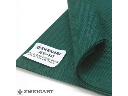 ZW3835-647 Lugana 25ct Forest Green (140x100cm)