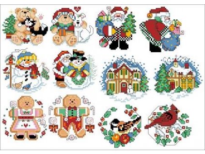 IC23153-1534 Holiday Favorites Ornaments (Aida 14ct)