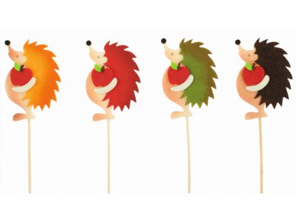 AP7088 Zápich ježek s jablkem 8cm + špejle (1ks)