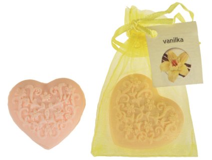 AP14534 Glycerínové vonné mýdlové srdíčko - vanilka