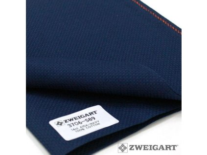 ZW3706-589 Aida 14ct Navy (55x100cm)