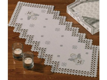 PER63-9647 Ubrus s andílky Hardanger