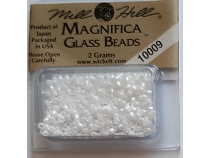 10009 Korálky Magnifica - White (2g)