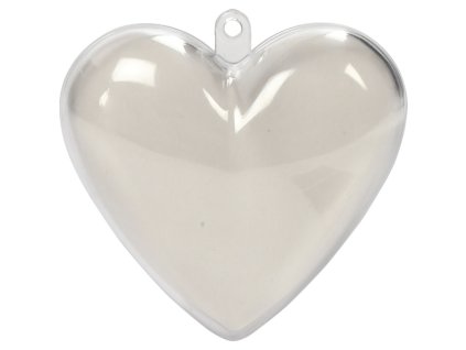 CRE-52149 Plastové srdíčko 6,5cm (10ks)