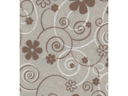 ST250130-2 Filc s potiskem kytiček 30x40cm (1ks)