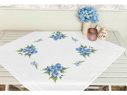 DUF5049 Ubrus s maceškami (80x80cm)