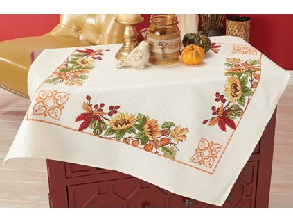 DUF5056 Ubrus se slunečnicemi (80x80cm)