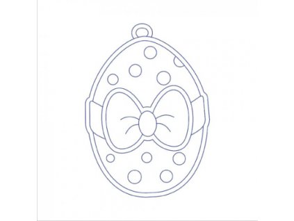 BE70110-OO51 Ozdoba na plátně - vajíčko