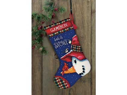 120656 71 09149 snowman perch stocking puncocha