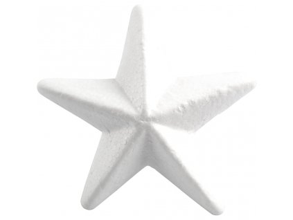 CRE-54329 Vánoční hvězda z polystyrenu 11cm (5ks)