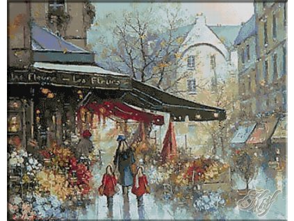 KRI-1860 Parisian reflections (gobelínový steh)