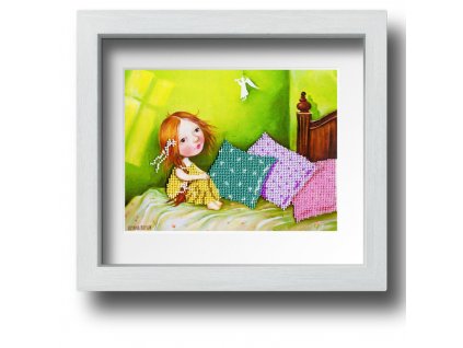 HL-KA29 Anděl strážný (korálkové vyšívání)