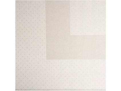 RICO-16243.50.21 Ubrus béžový s vetkanou Aidou po okrajích (90x90cm)