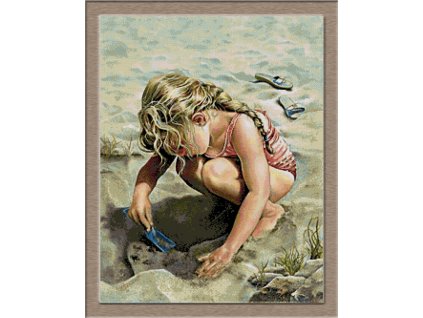 KRI-2908 On the beach (gobelínový steh)