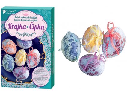 AP7706 Dekorační sada na vajíčka - krajka