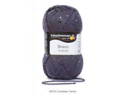 9801211-08372 Bravo 50g Graublau Tweed