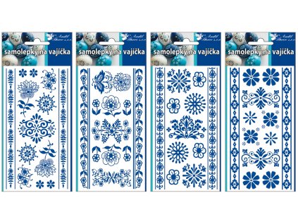 AP795 Samolepky na vajíčka - cibulový vzor 1ks (mix vzorů)