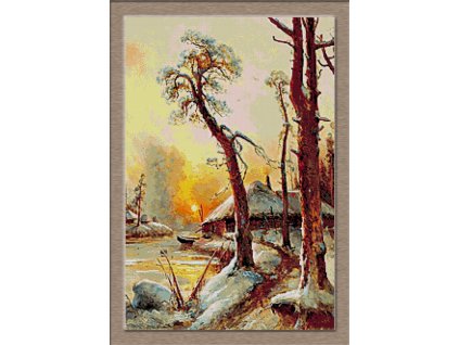 KRI-2953 Yuli Klever - Frozen sunset (gobelínový steh)