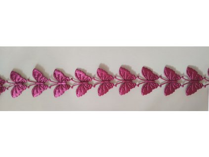 V18820-437 Aplikace motýlek - cyklámen (20ks)