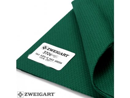 ZW3706-647 Aida 14ct Forest Green (55x50cm)