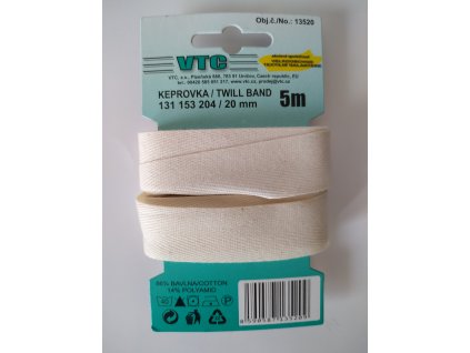 V13520 Keprovka - ecru š.2cm (5m)