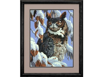 DIM73-91476 Malování podle čísel - Winter Watch (28x36cm)