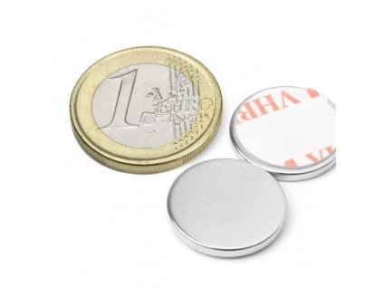 UM-KT-18-02-3M Magnet neodymový samolepicí ( Ø 18mm)