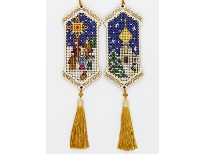 FRU-1021 Vánoční čas (vyšívaná překližka)