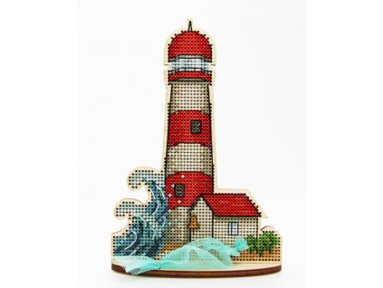 FRU-1502 Maják ve vlnách (vyšívaná překližka)