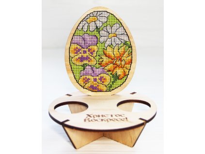 FRU-0803 Stojánek pro velikonoční vajíčka (vyšívaná překližka)