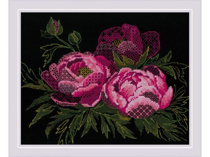 RIO-2024 Pivoňky (blackwork)