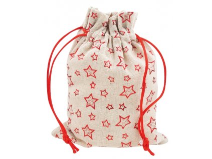 AP4905 Sáček - lesklé hvězdy (13x18cm)