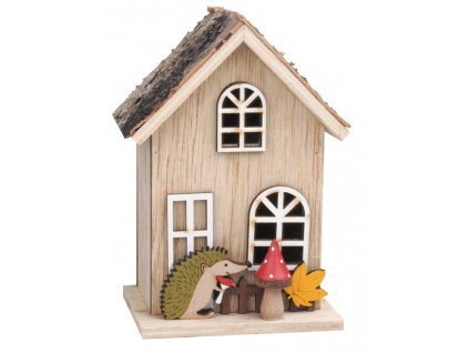 AP5128 Dřevěný domeček s ježečkem