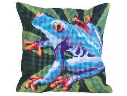 ADA5.032 Polštář s modrou žabkou